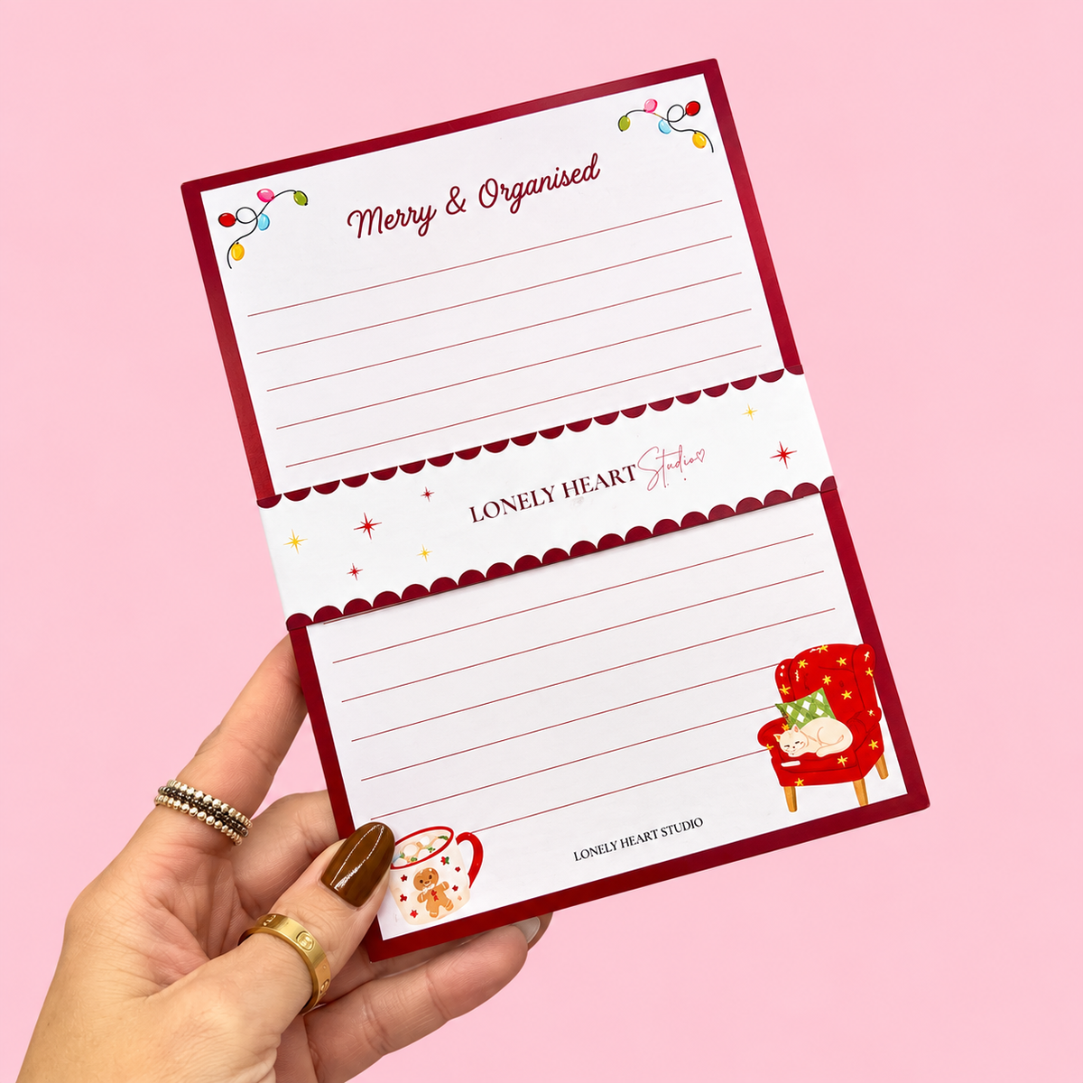 šāØ Merry & Organised Christmas Notepad Festive To-Do List