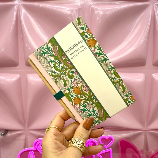 🌿 Morris & Co. Mini Notebook with Pencil ✏️