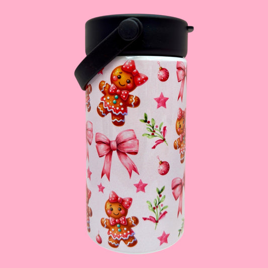 🍪 Gingerbread Joy 20oz Stainless Steel Bottle 🎀✨