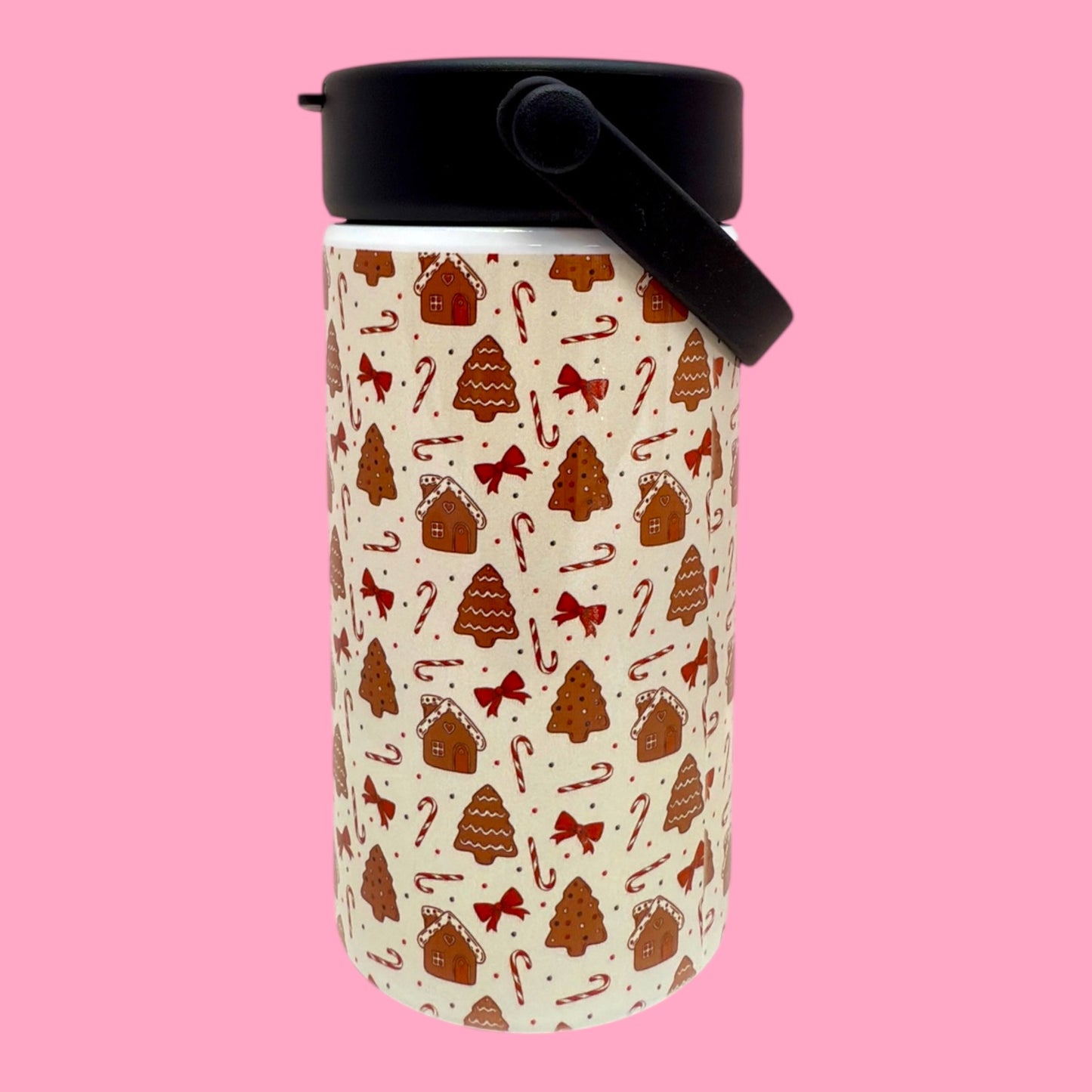 🏠 Gingerbread Village 20oz Stainless Steel Bottle 🍬✨