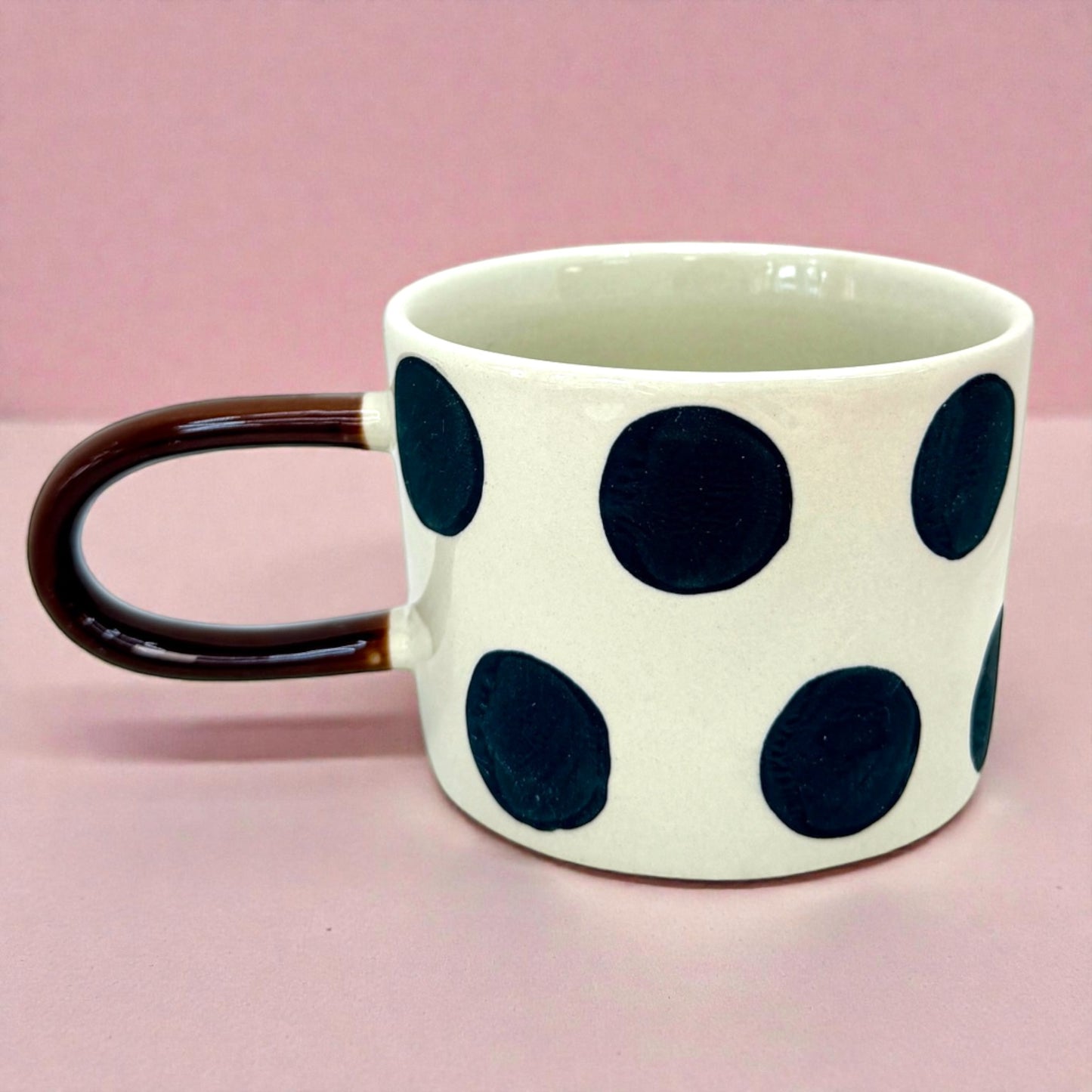 ⚫ Polka Dot Ceramic Mug✨