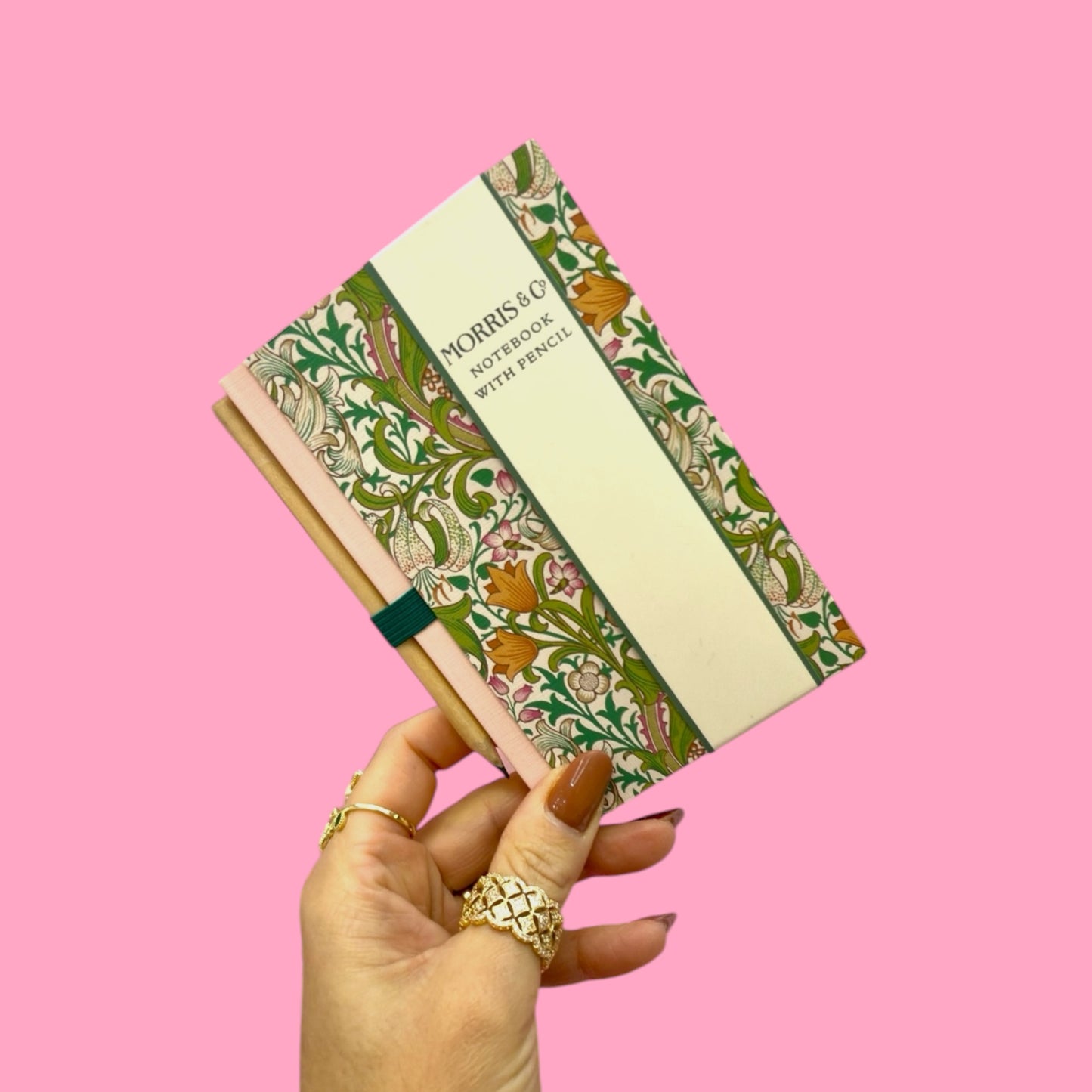 🌿 Morris & Co. Mini Notebook with Pencil ✏️