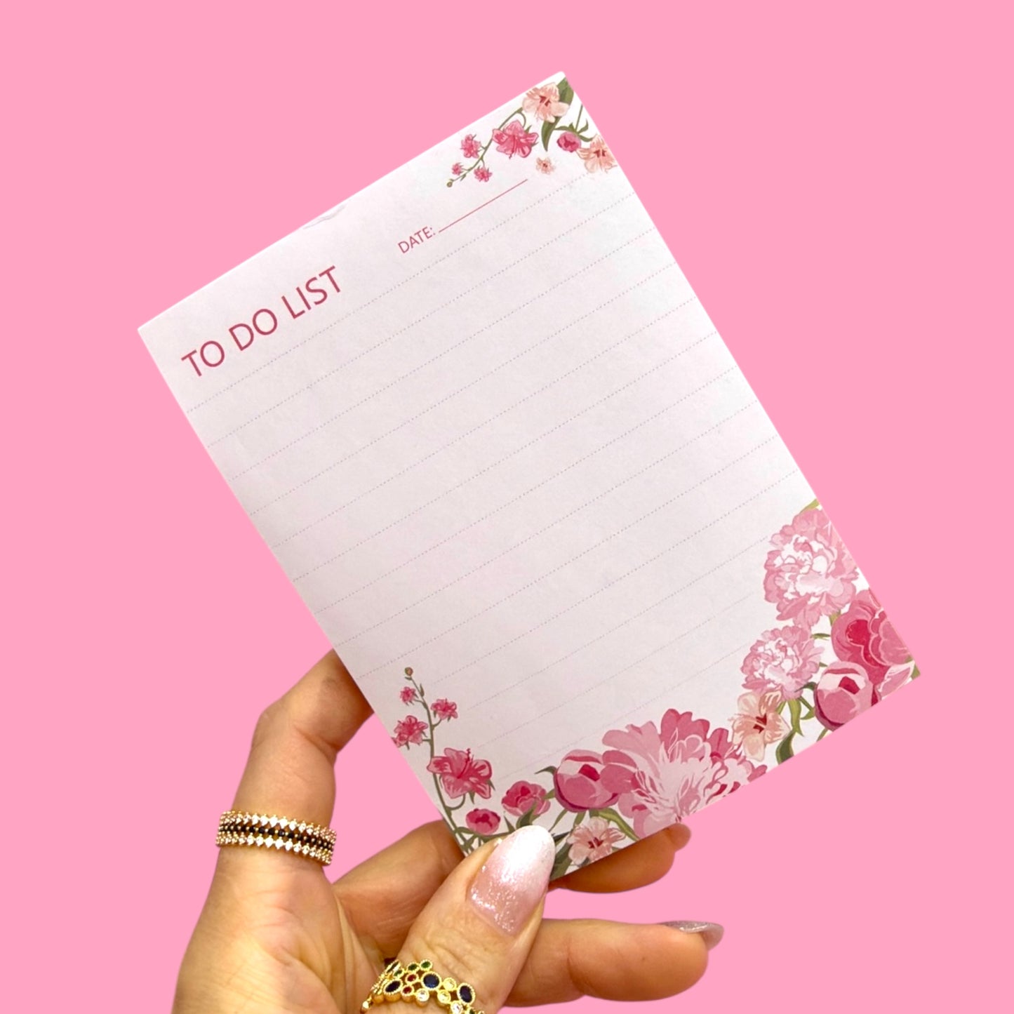 Floral Bloom To Do List Pad 🌸✨📝