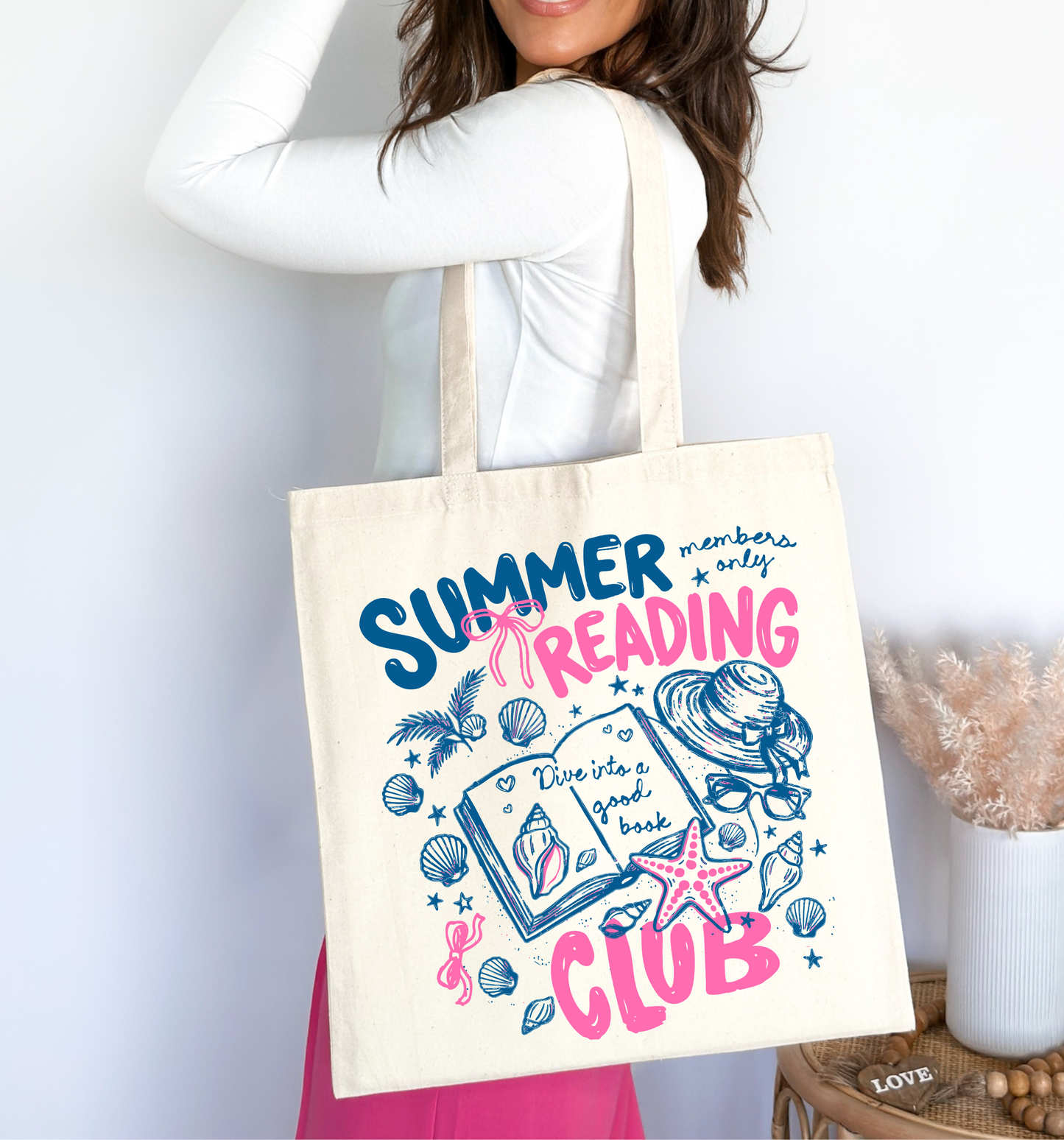 šš Summer Reading Club Canvas Tote Bag āļøš