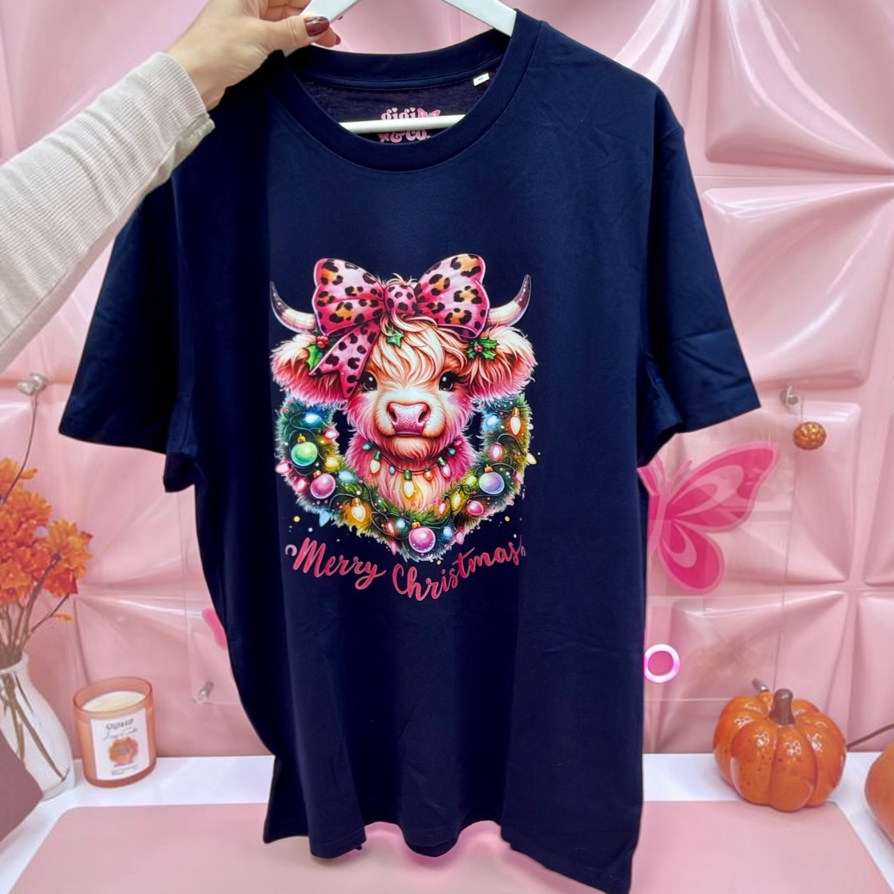 🎄Christmas Highland Cow T-Shirt✨