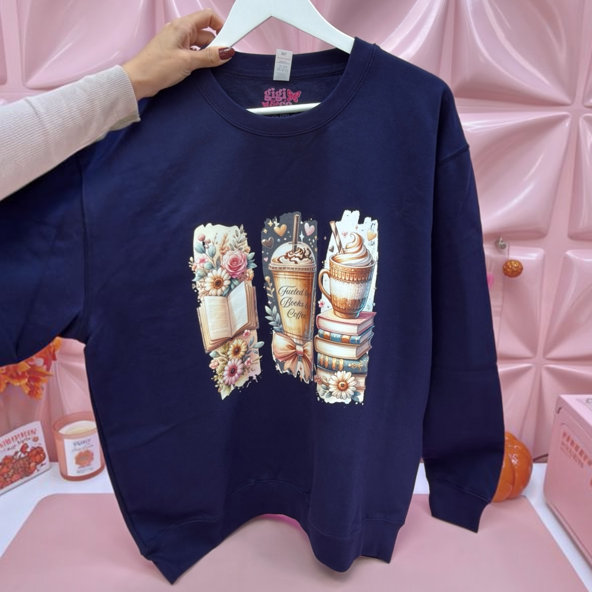 Fueled by Books & Coffee Sweatshirt ☕📚