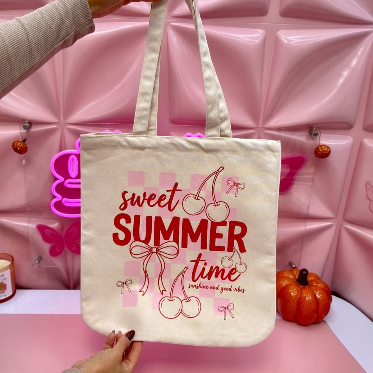 Sweet Summer Time Cherry Tote Bag šš