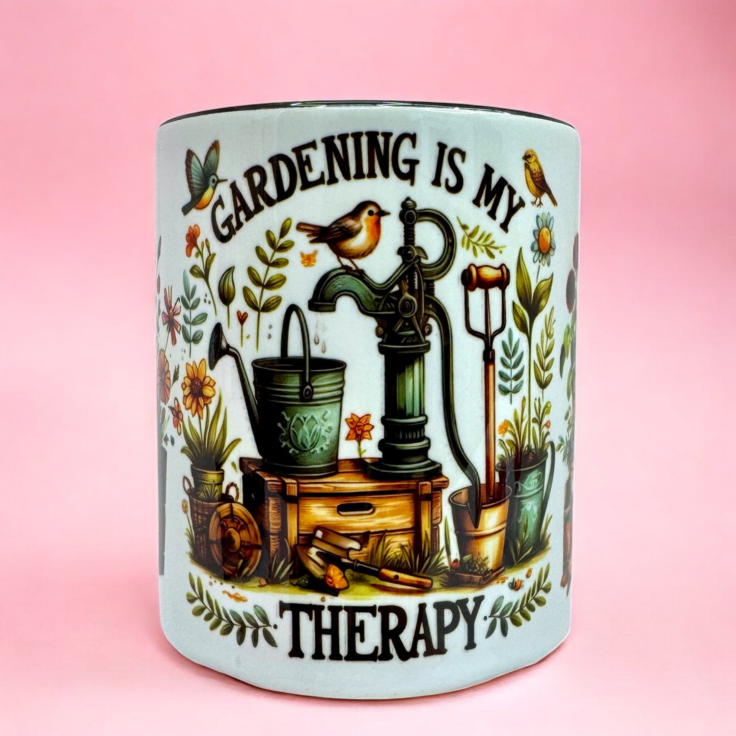 🌸 Gardening Is My Therapy Mug 🌿 | 11oz Garden Lover’s Cup ☕