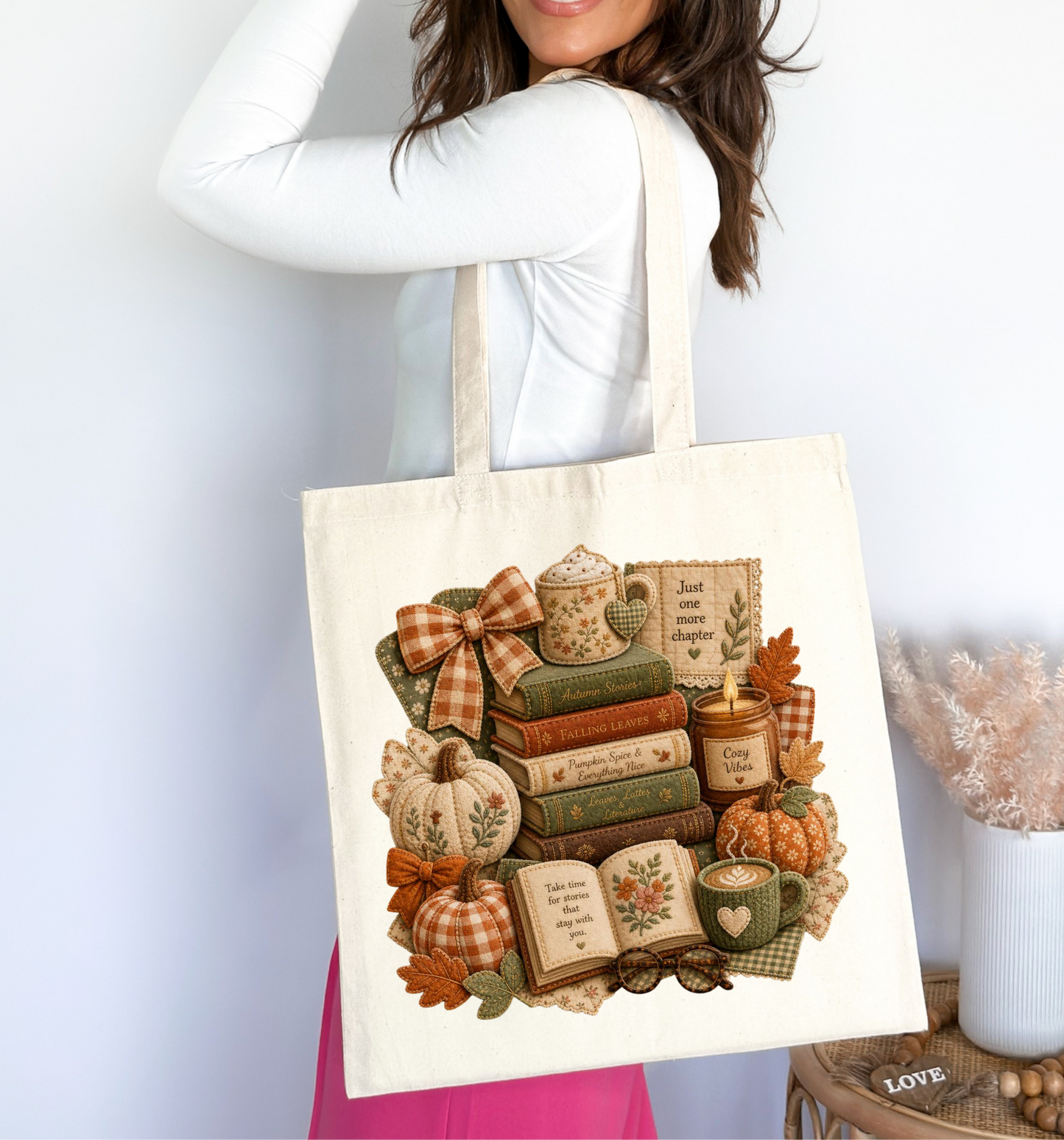 šš Autumn Stories & Cozy Chapters Tote Bag šā