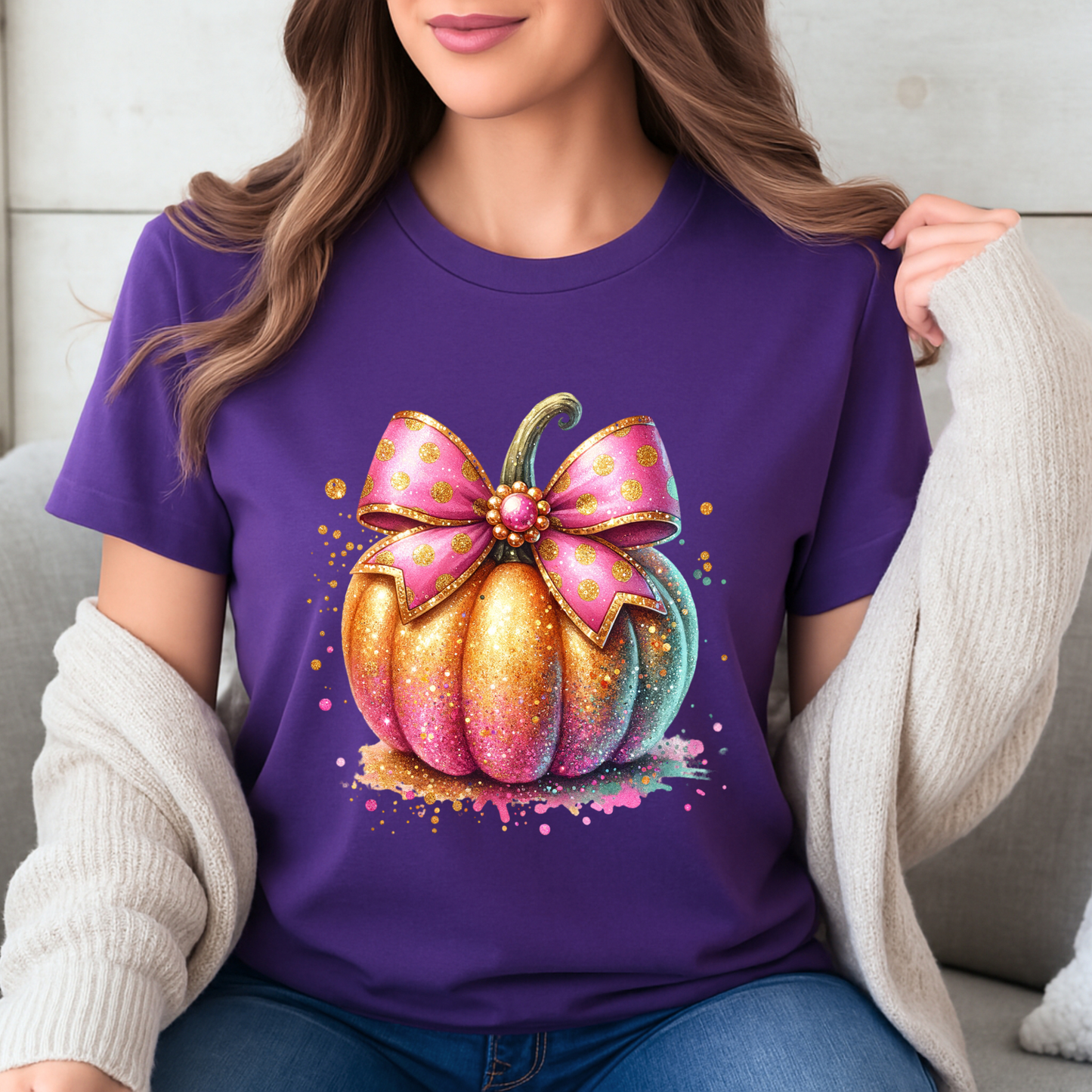 Glitter Pumpkin - 100% Organic cotton T-shirt
