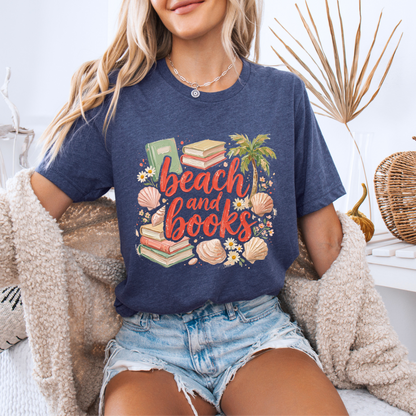 🏖️📚 Beach & Books Summer Reader t-shirt 🌴🐚