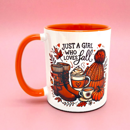 🍁 Just a Girl Who Loves Fall Mug | 11oz 🧡
