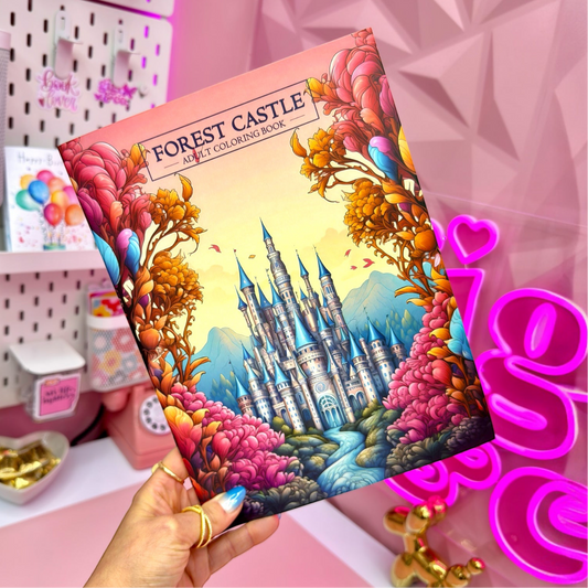 Forest Castle 🏰✨ Adult Coloring Book