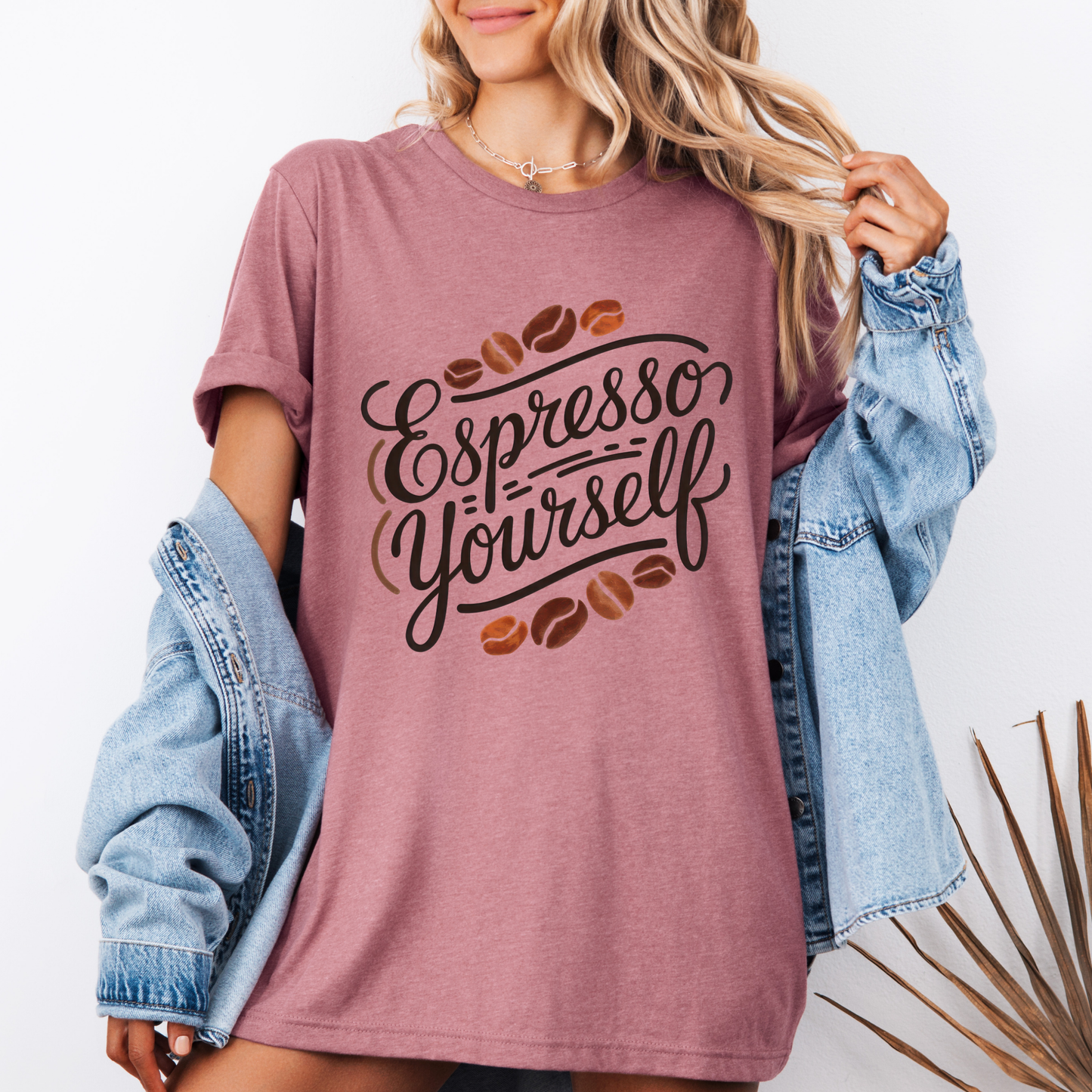 Espresso Yourself Aesthetic Tee 🤎🌿
