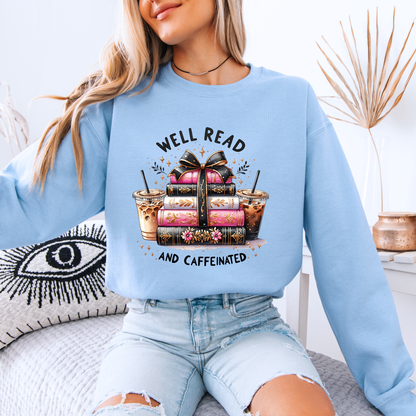 📚☕ Well Read & Caffeinated Sweatshirt ✨