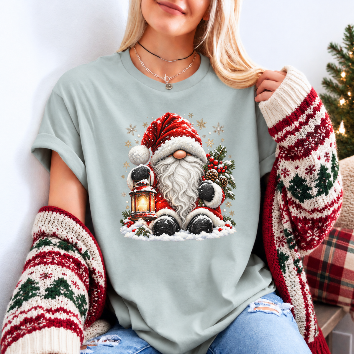 Santa's Cosy Winter Magic 🎅❄️✨ Organic Cotton Christmas T-Shirt