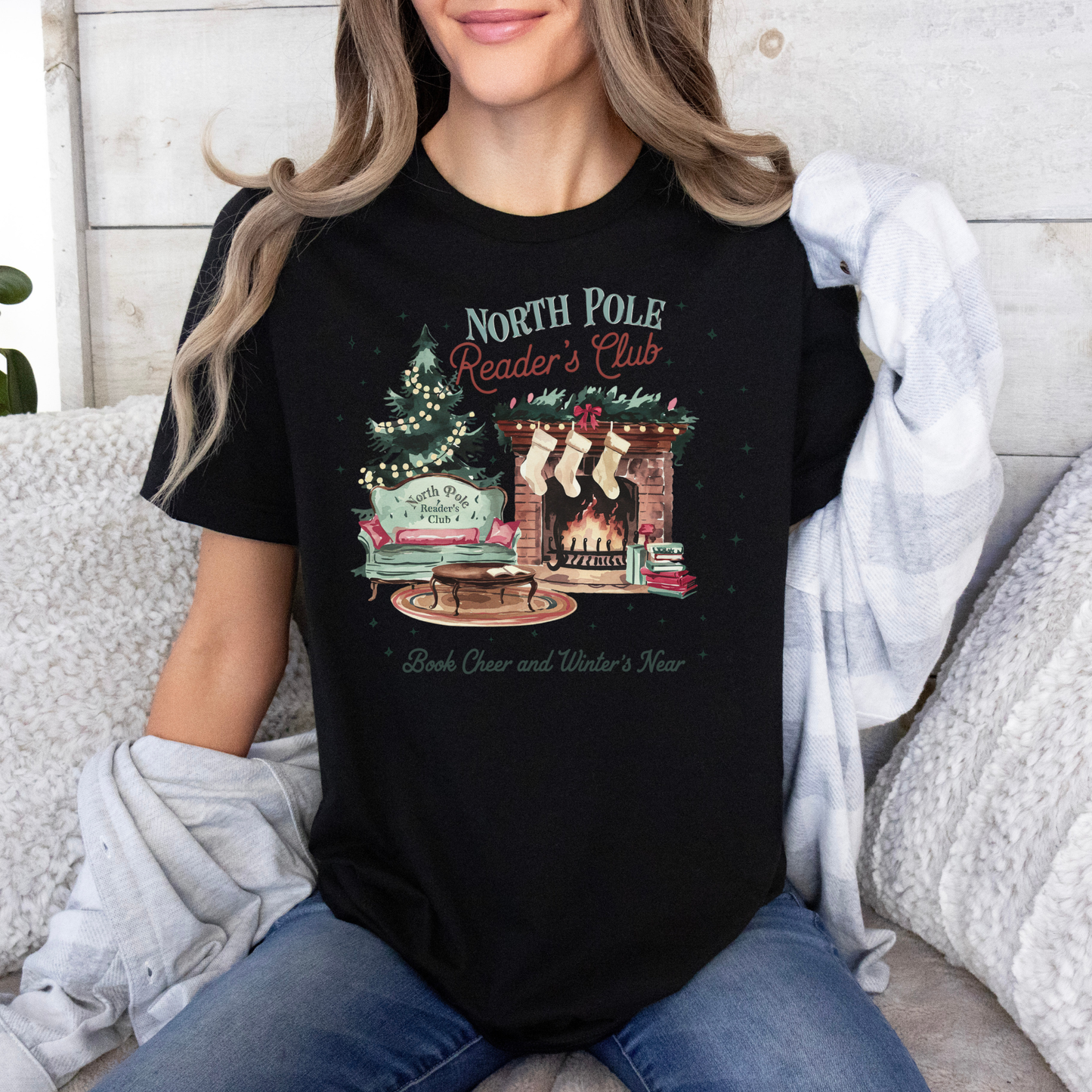 📚❄️ North Pole Reader’s Club ❄️📚  100% Organic Cotton T-Shirt