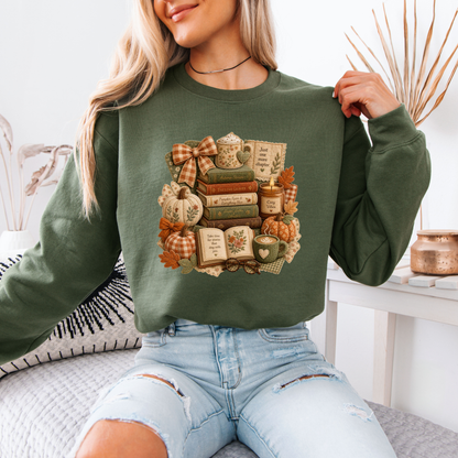 🍂📚 Autumn Stories & Cozy Chapters Sweatshirt 🎃☕