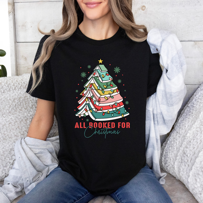 📚🎄 All Booked for Christmas ✨  100% Organic Cotton T-Shirt