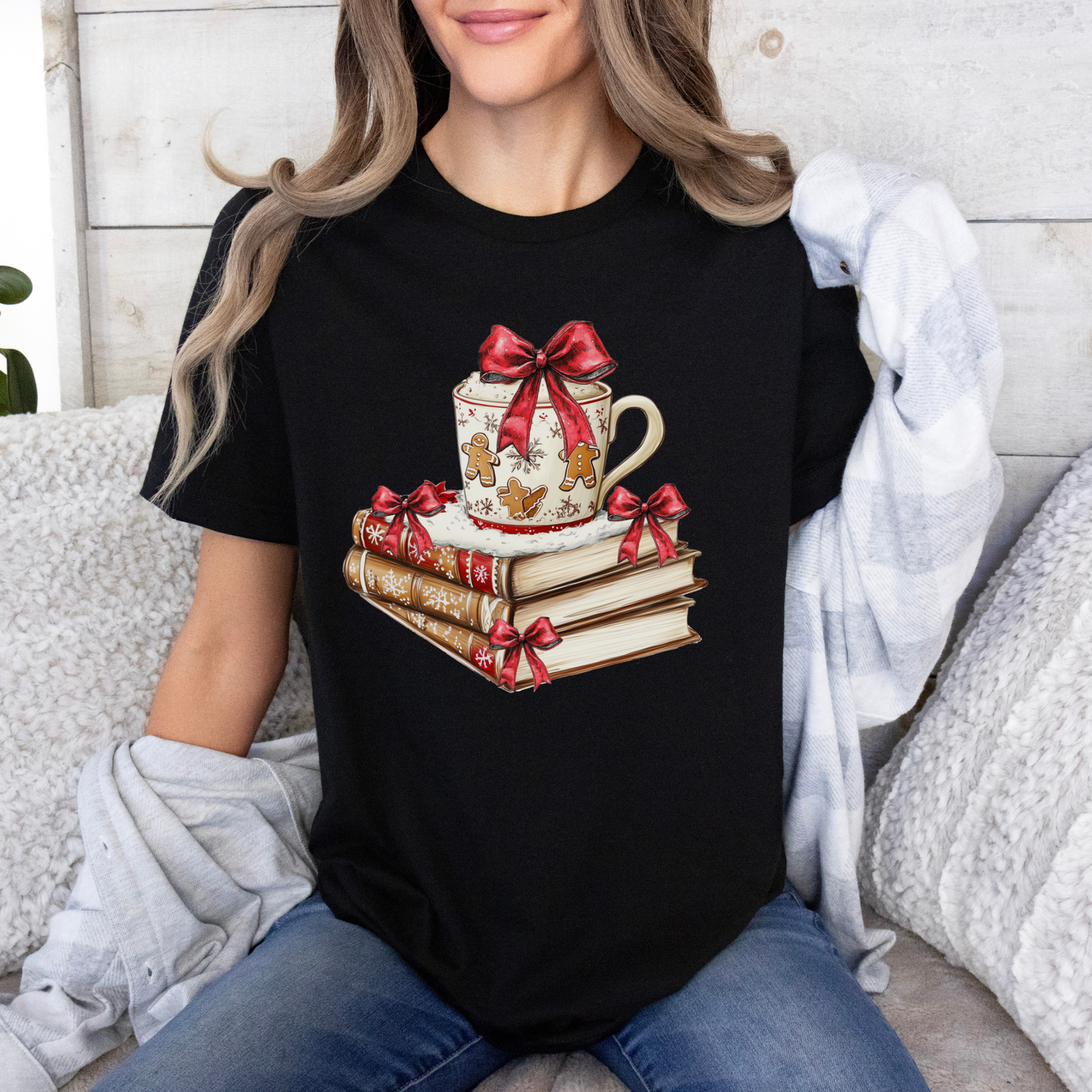 🍪📖 Gingerbread & Stories ✨ 100% Organic Cotton T-Shirt