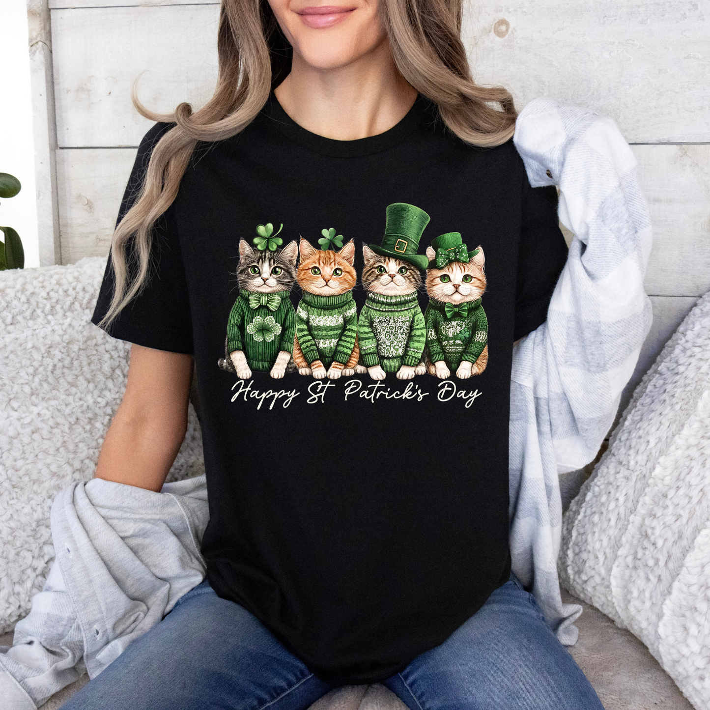 Lucky Cats St. Patrick’s Day T-Shirt 🍀🐾