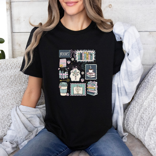 Bookish Cozy Life T-Shirt ☕📖🌿