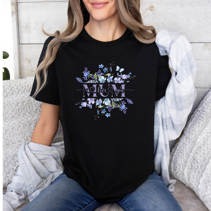 Mum I Love You Floral Heart T-shirt  💐💙