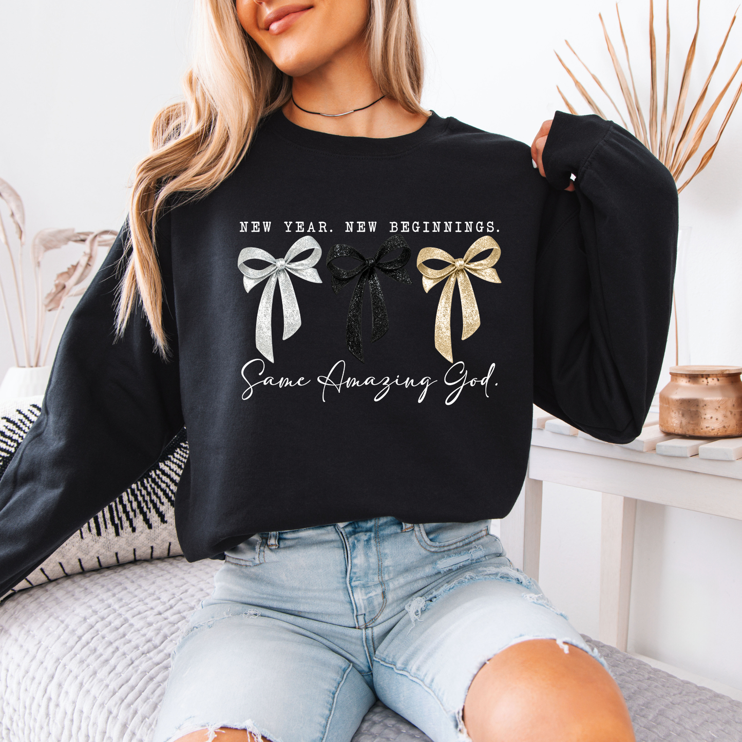 ✨ New Year New Beginnings🎀🙏 Organic Cotton Sweatshirt