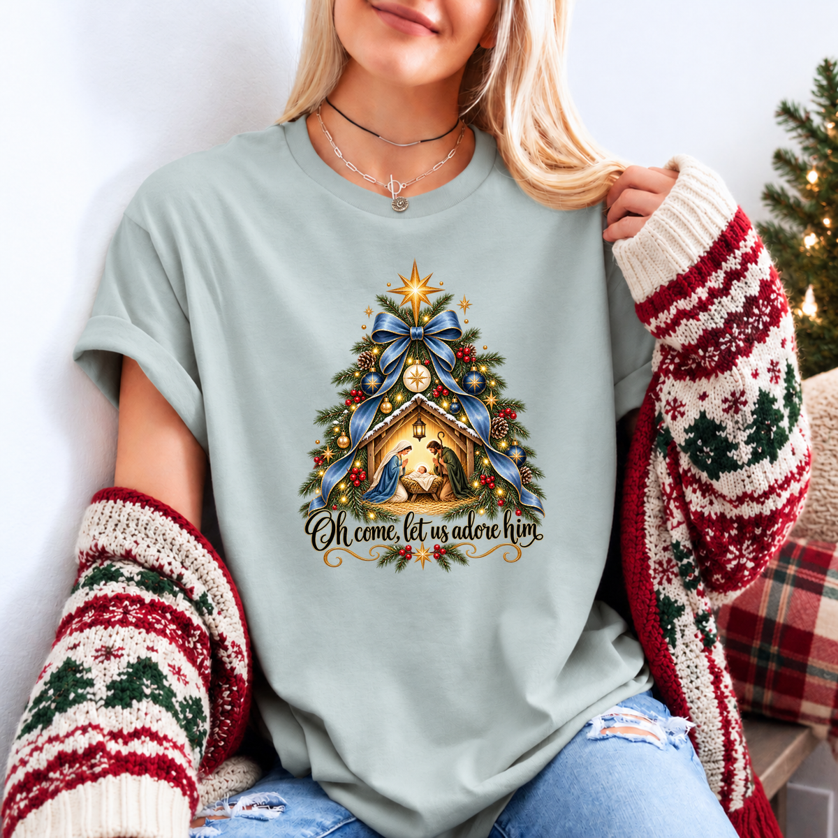 The Miracle of Christmas 🌟 Organic Cotton Christmas T-Shirt
