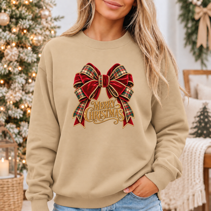Christmas in Velvet & Tartan 🎀🎄✨ Cosy Christmas Sweatshirt