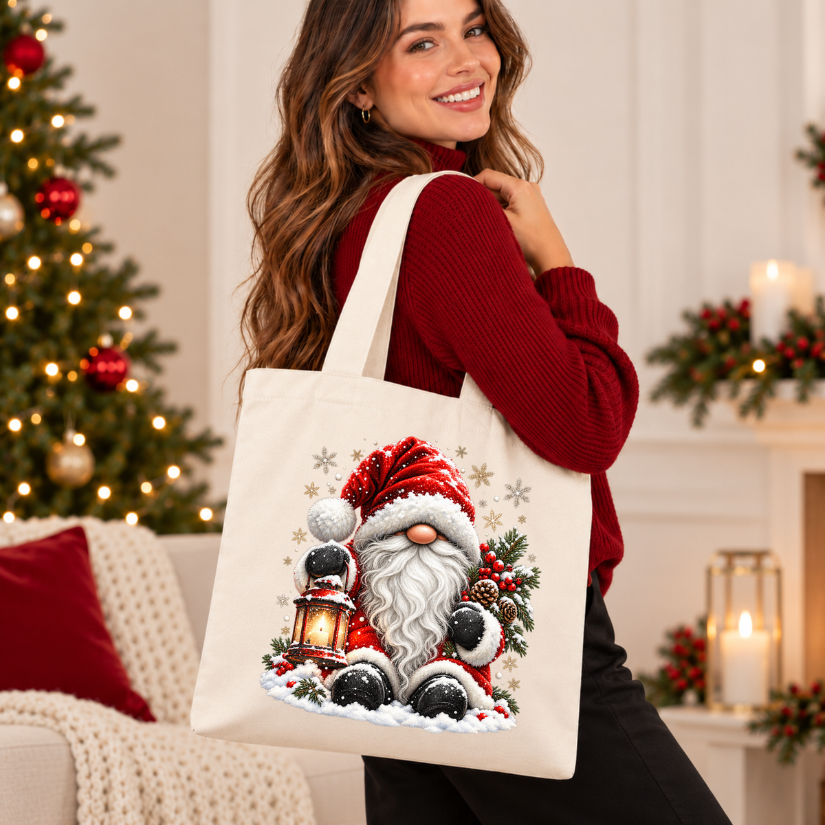 Santa's Cosy Winter Magic 🎅❄️ Christmas Tote Bag