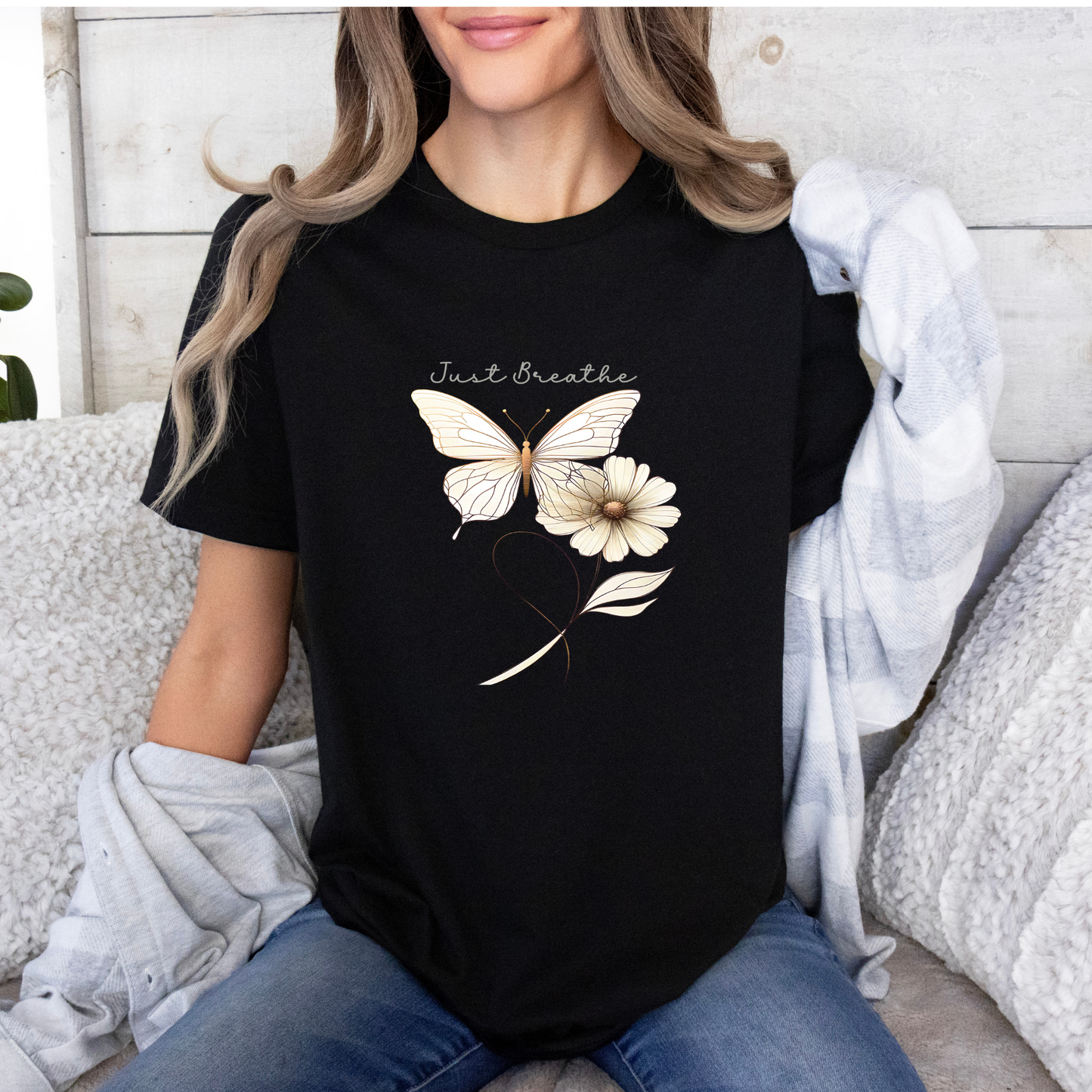 Just Breathe Butterfly & Bloom Hoodie 🦋🌼