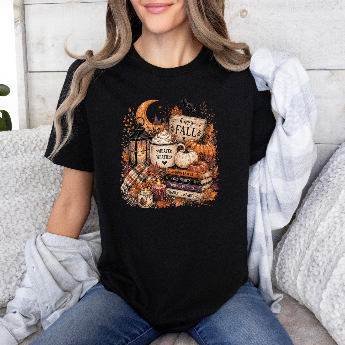 🍂🎃 Happy Fall Sweater Weather T-Shirt 🎃🍂