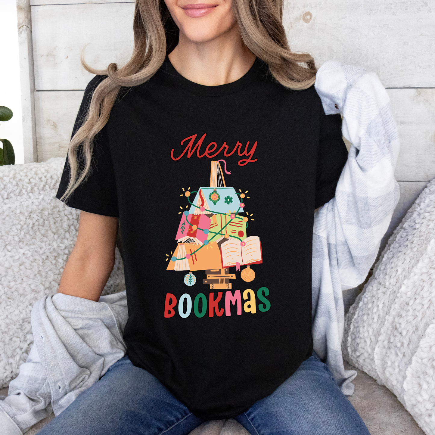 🎄📚 Merry Bookmas ✨ 100% Organic Cotton T-Shirt