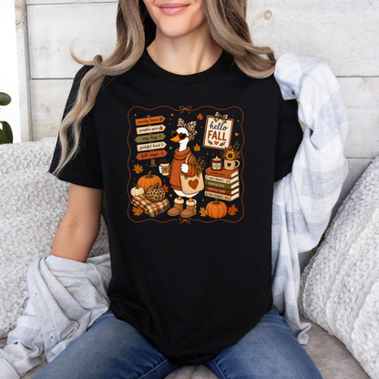 Hello Fall Goose T-Shirt 🍂🪿
