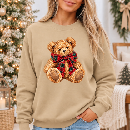 The Cutest Little Christmas Teddy 🧸🎄🎀 Cosy Christmas Sweatshirt