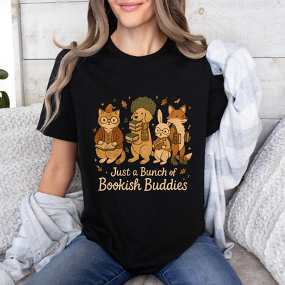 📚 Bookish Buddies Cozy Reader 100% Organic Cotton T-Shirt