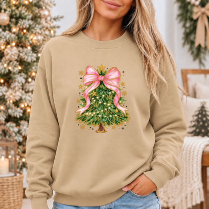 Pretty in Pink Christmas Magic 🎀🎄✨ Cosy Christmas Sweatshirt
