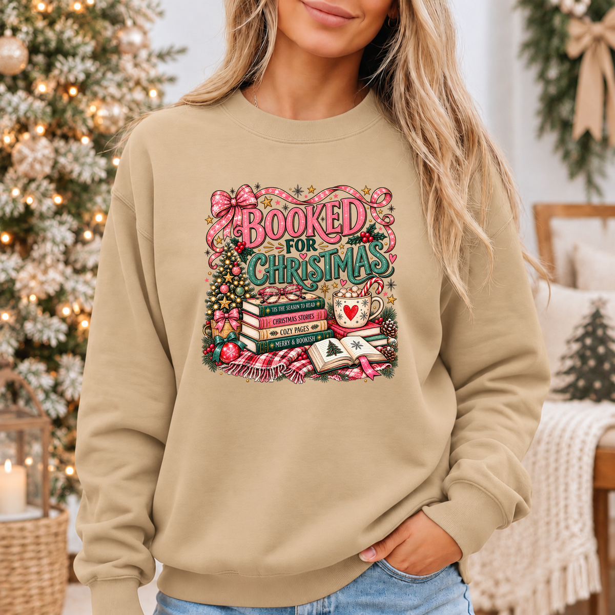 Booked for a Cosy Christmas 🎀📚🎄  Cosy Christmas Sweatshirt