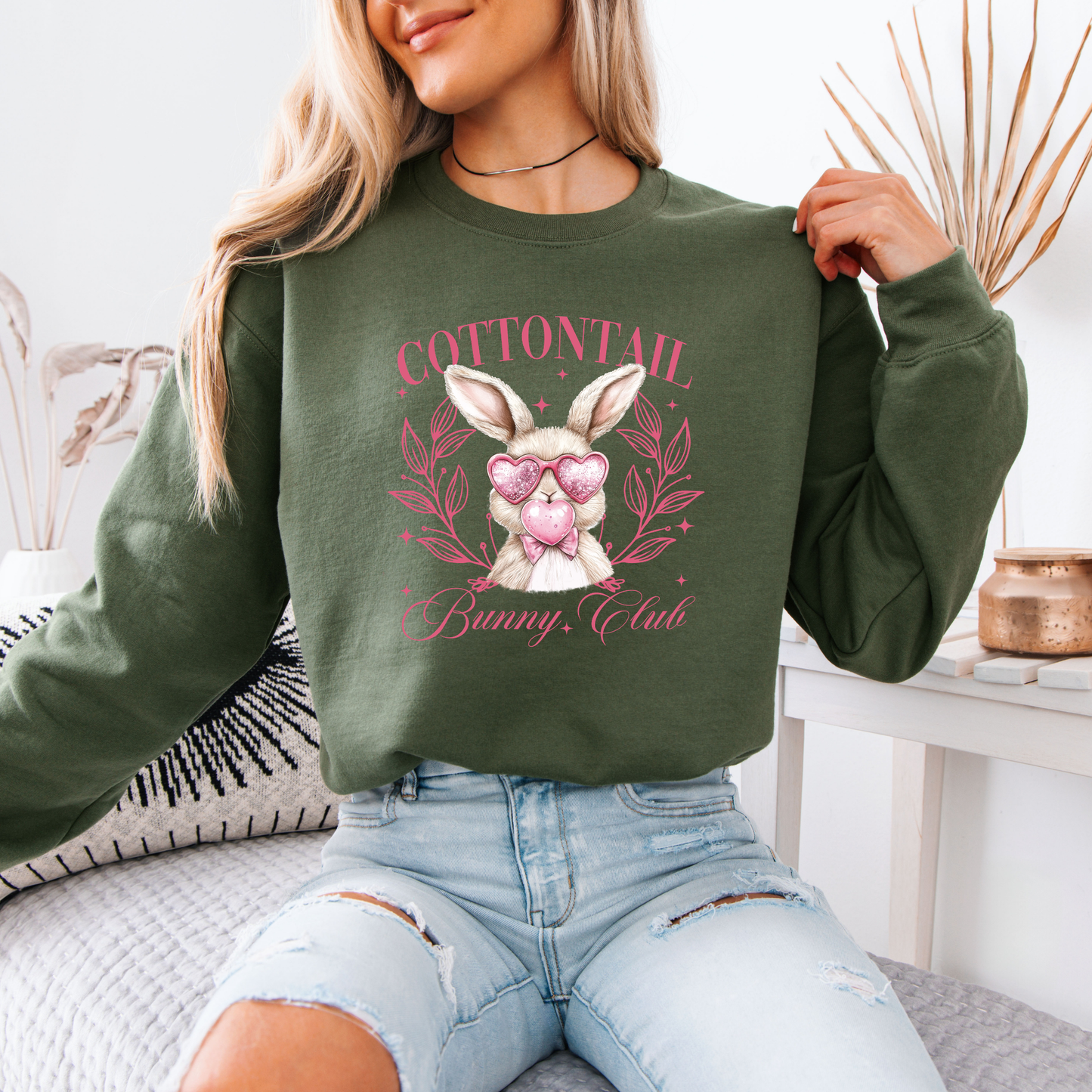 Cottontail Bunny Club Sweatshirt 🐰💖✨
