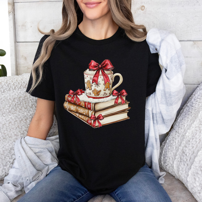 🍪📖 Gingerbread & Stories ✨ 100% Organic Cotton T-Shirt