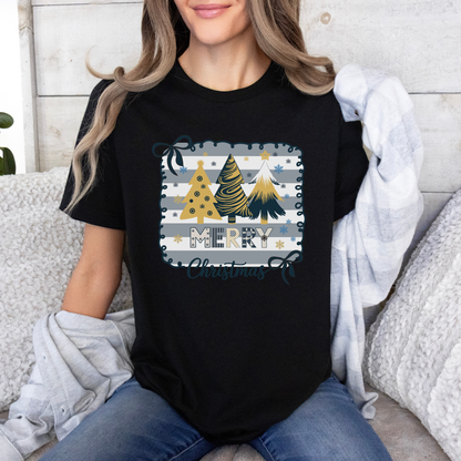 🌟🎁 Golden Merry Christmas 💫  100% Organic Cotton T-Shirt