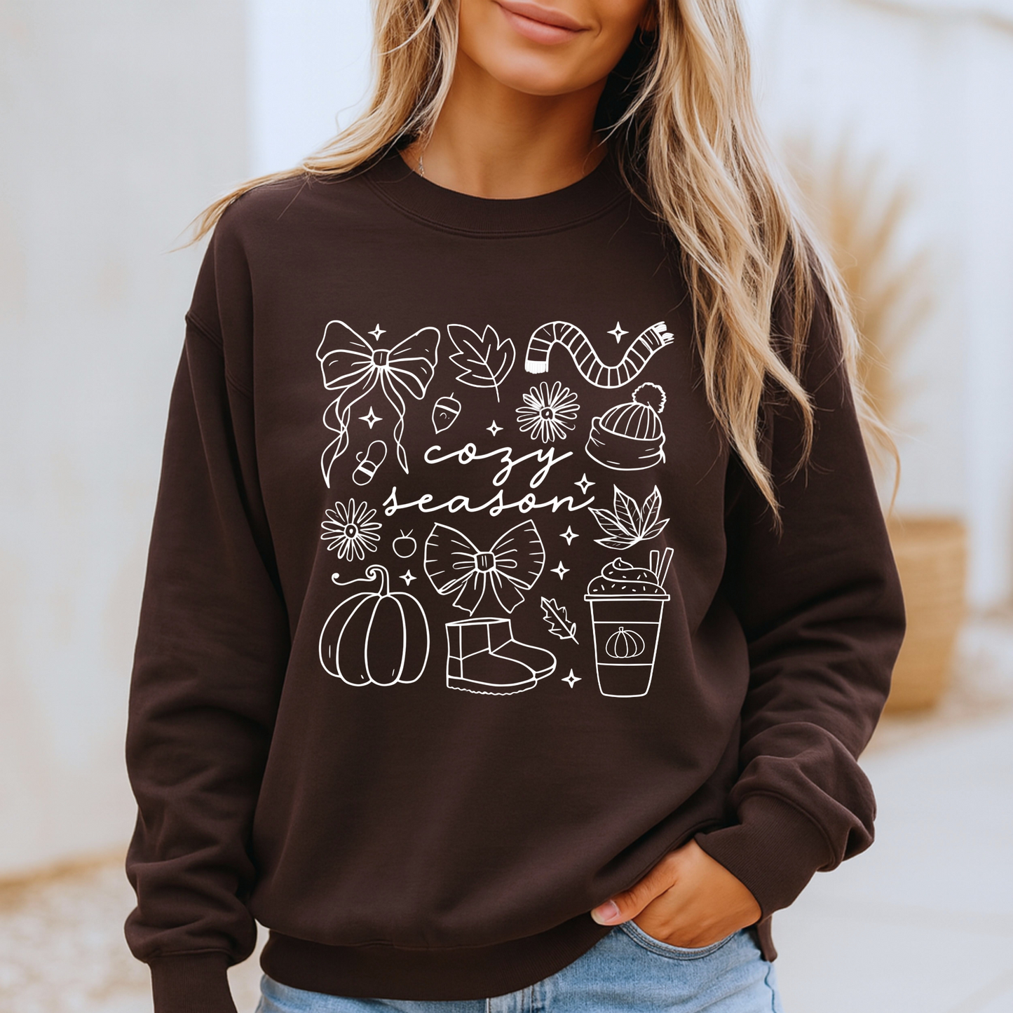 Cozy Season Organic Cotton Crewneck Sweatshirt