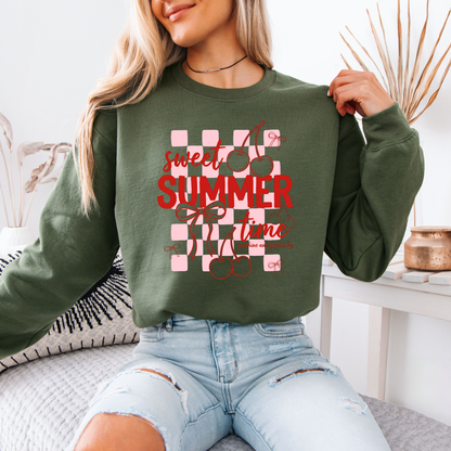🍒 Sweet Summer Cherries Sweatshirt 🎀☀️