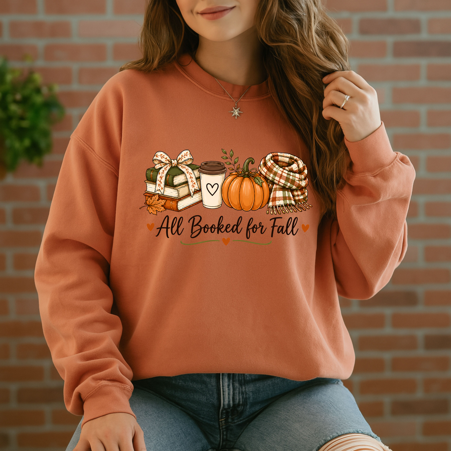 🍂 All Booked for Fall Bookish Sweatshirt 📚✨