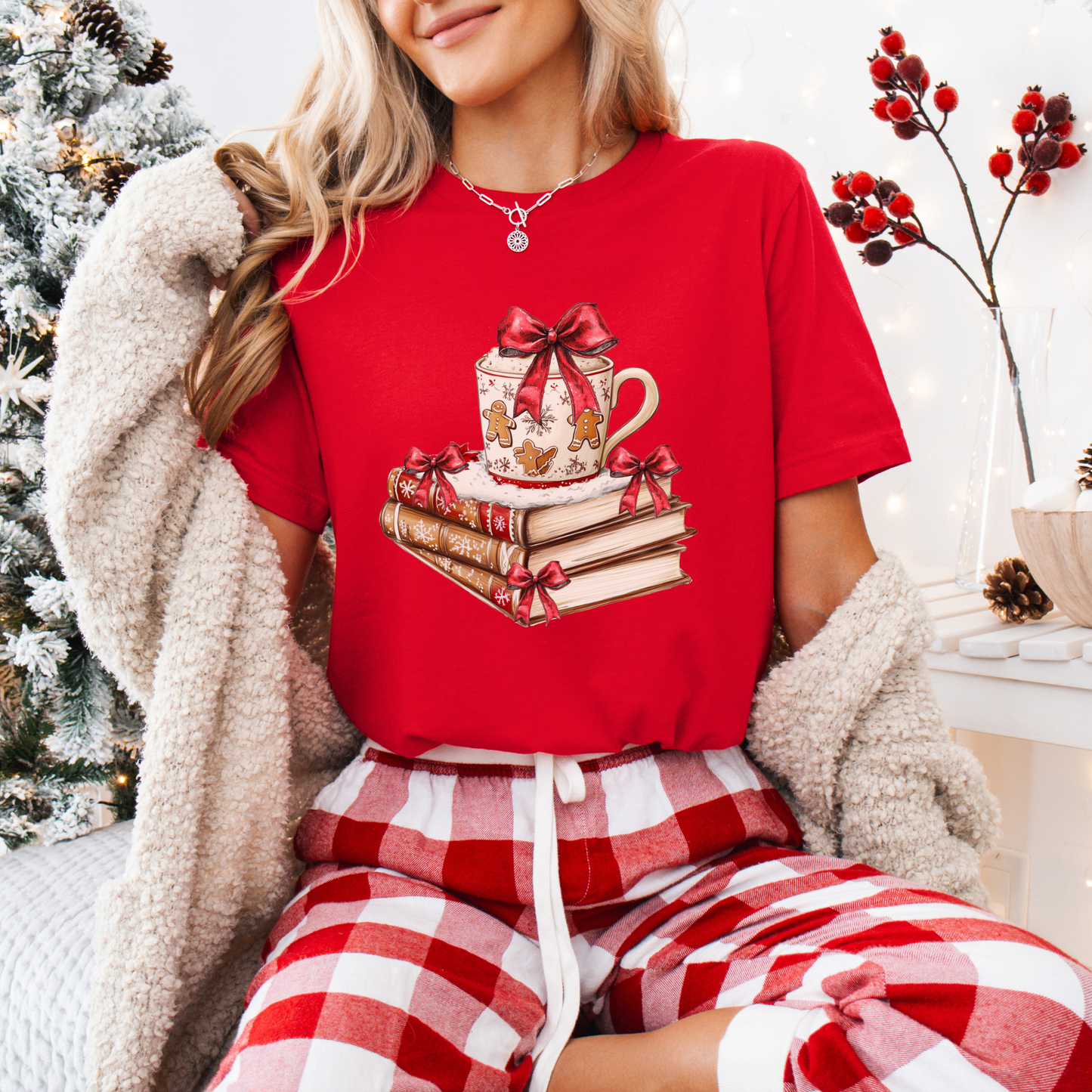 🍪📖 Gingerbread & Stories ✨ 100% Organic Cotton T-Shirt