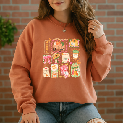 Pumpkin Patch Picnic Autumn Sweatshirt 🎃🍂