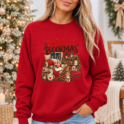 Merry Bookmax & Cosy Chapters 🎄📚❤️ Cosy Christmas Sweatshirt