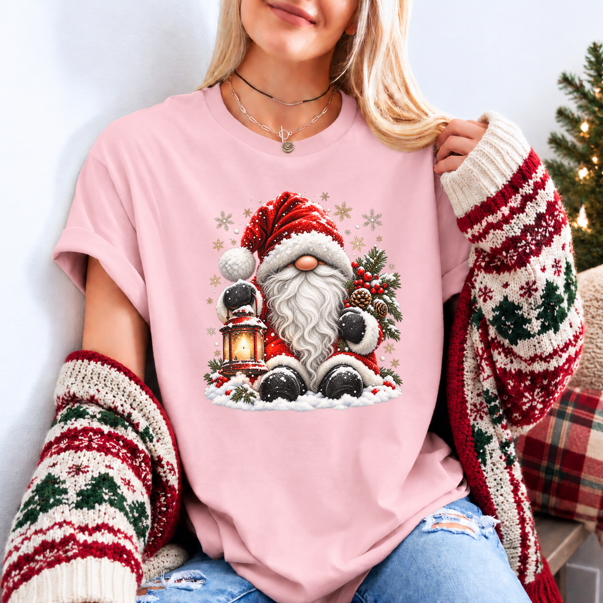 Santa's Cosy Winter Magic 🎅❄️✨ Organic Cotton Christmas T-Shirt