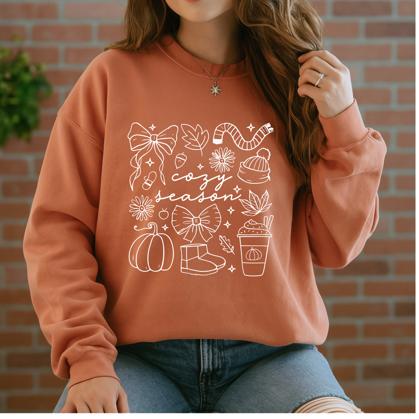 Cozy Season Organic Cotton Crewneck Sweatshirt